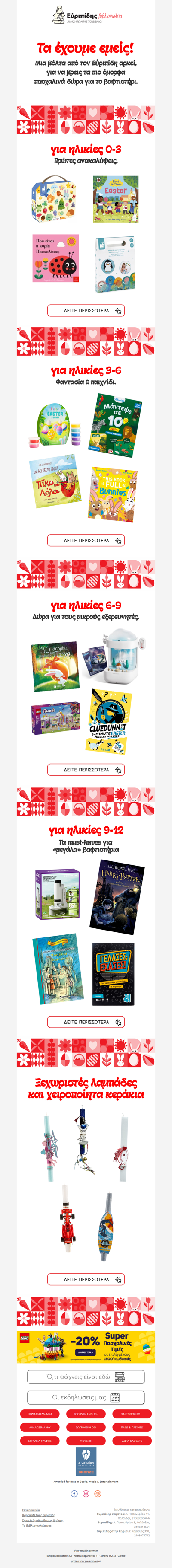 🎁 Μη σπας το κεφάλι σου για πασχαλινά δώρα…