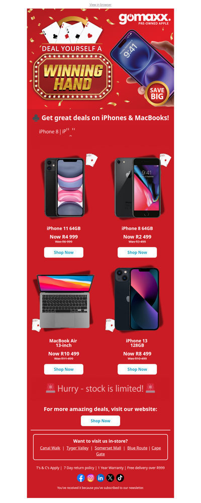 You’ve just been dealt a winning hand. ♠️