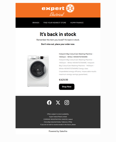 Your item is back in stock