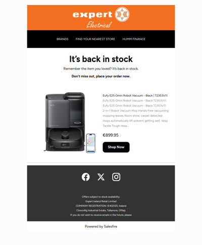 Your item is back in stock