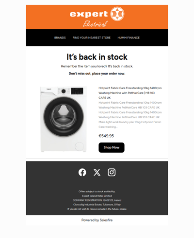 Your item is back in stock