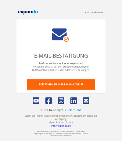 E-MAIL-BESTÄTIGUNG