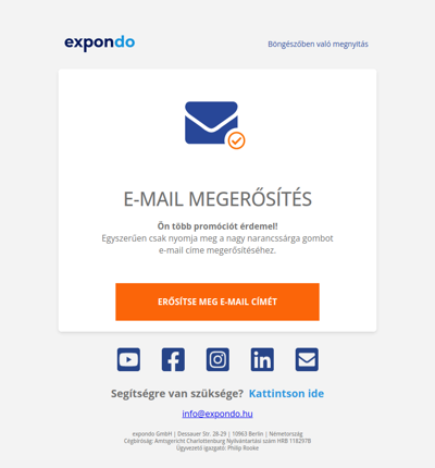 E-MAIL MEGERŐSÍTÉS