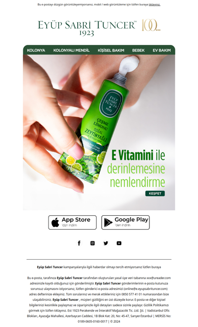 Çeşme Limonu Doğal Zeytinyağlı Krem ile E Vitamininin Gücü Cildinde!💚