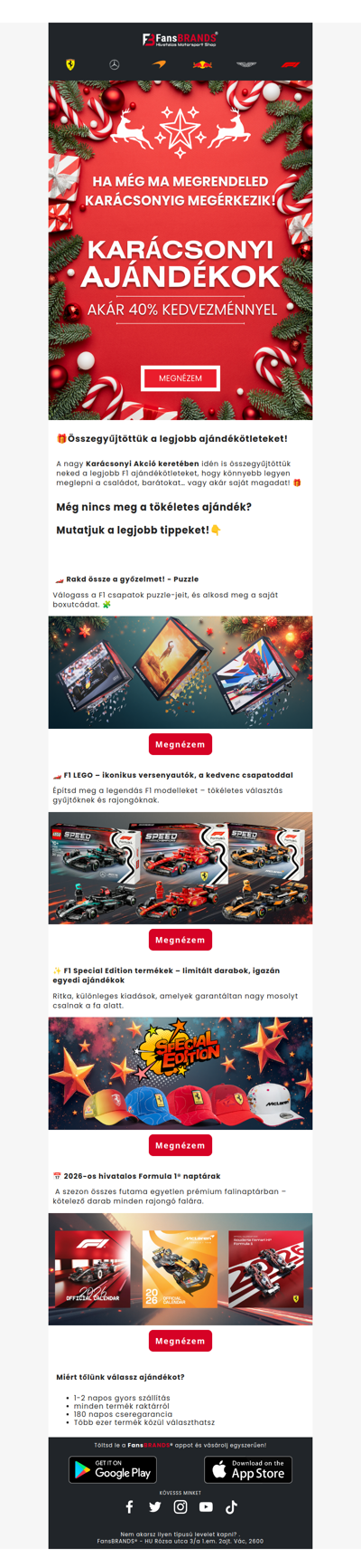 Rendelj még ma Karácsonyra! 🎄👀