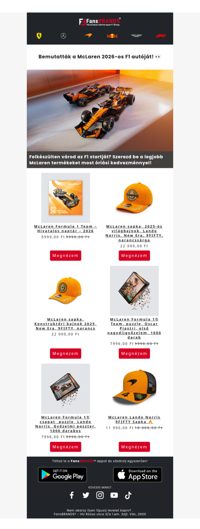 Lehullt a lepel: Így néz ki a 2026-os McLaren!🏎️💨