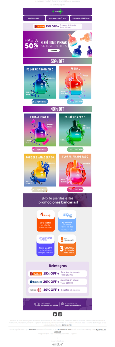 ADIDAS por menos de $26.000💥¡Corré por tus fragancias!