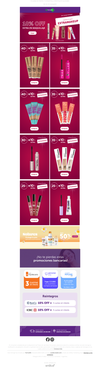 🎁 10% OFF EXTRA en makeup con el cupón: EXTRAMAKEUP✨ ¡Por tiempo limitado!