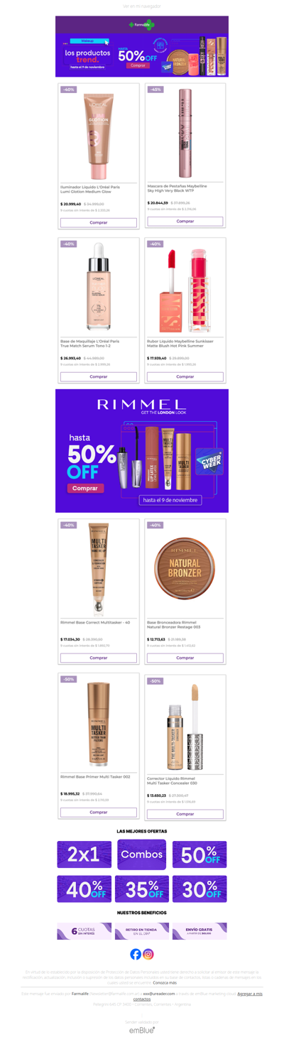 ⚡¡MAQUILLAJE CON HASTA 50% OFF! Conoce nuestros elegidos 👉