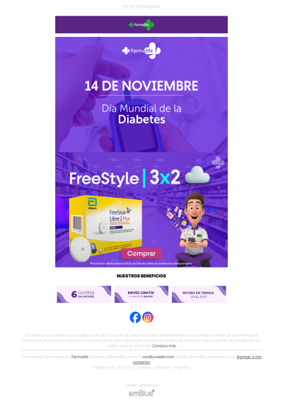 Día Mundial de la Diabetes 👉 3x2 Freestyle Sensor