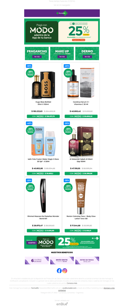 📣🎁 ¡ tenes 25% EXTRA! Martes de MODO 💚
