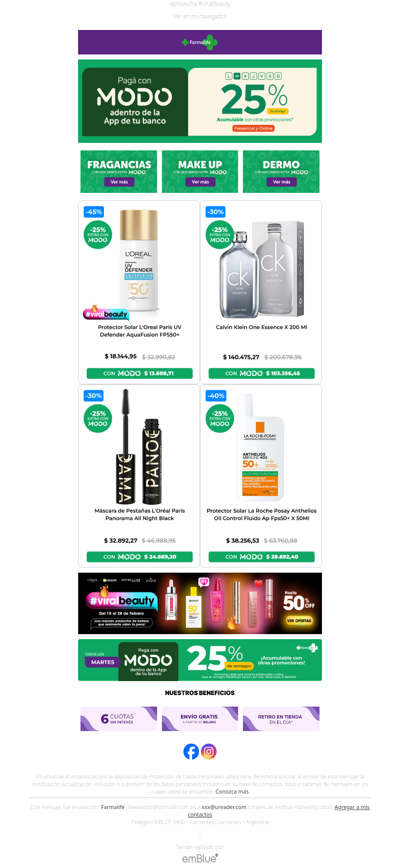 📣 HOY: 25% OFF EXTRA 💚 Último Martes de MODO 🤯