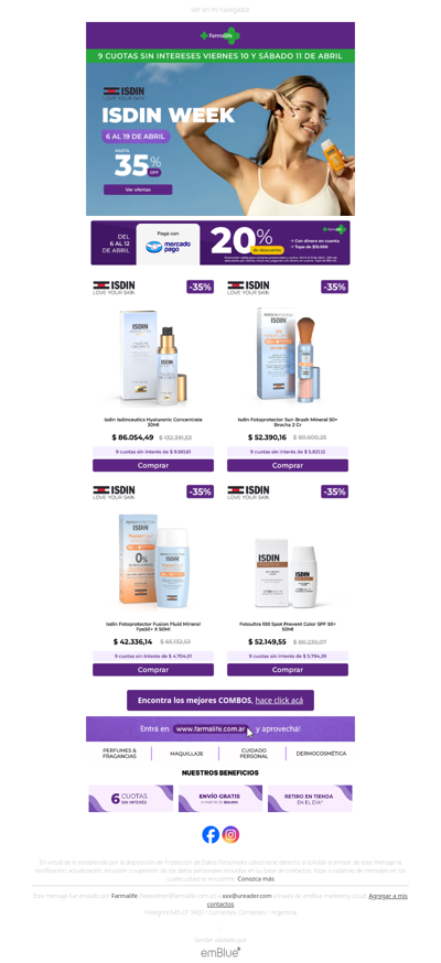 🚨 HASTA 35% OFF: ISDIN WEEK 🎉