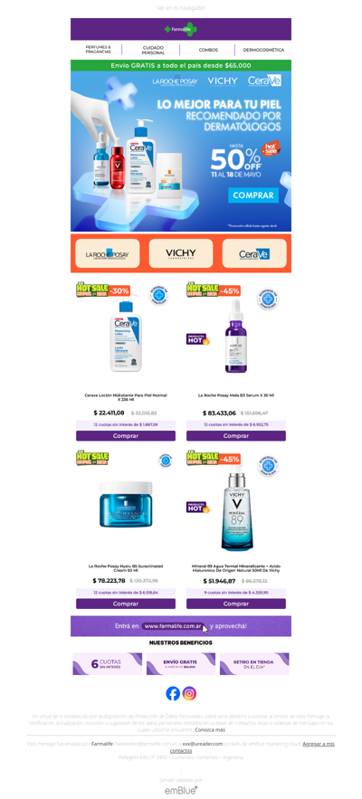 💥 Hasta 50% OFF: Vichy, CeraVe & La Roche Posay 🛍️