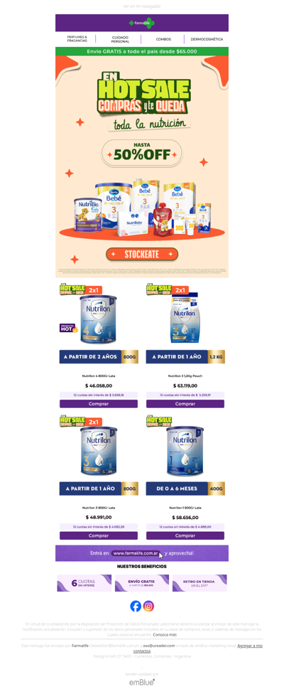 🤱 Promo en Leches y Fórmulas 🍼 ¡Stockeate!