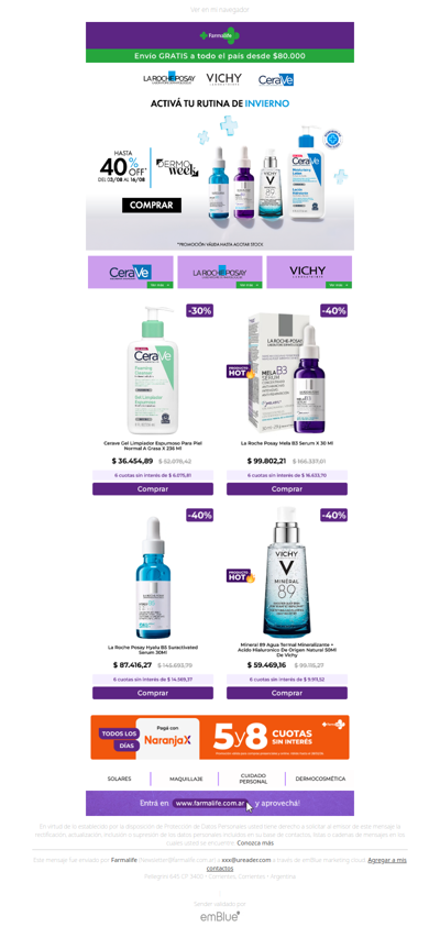 💙 DermoWeek: Hasta 40% OFF en Vichy, La Roche Posay y Cerave 🙌