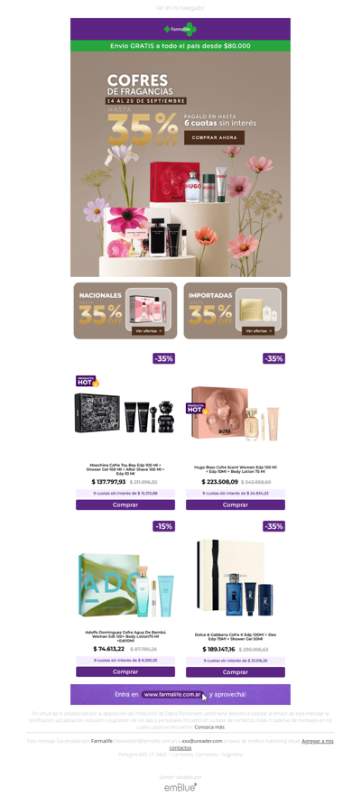 ⚡ 35% en Cofres 💐 ¡9 cuotas sin interés HOY!