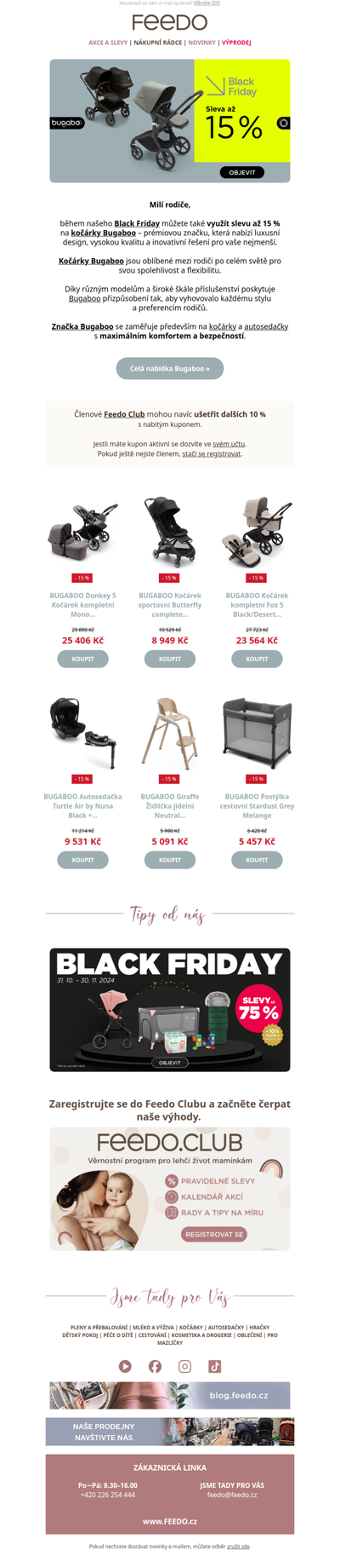 Objevte svět Bugaboo - Black Friday slevy až 15 %