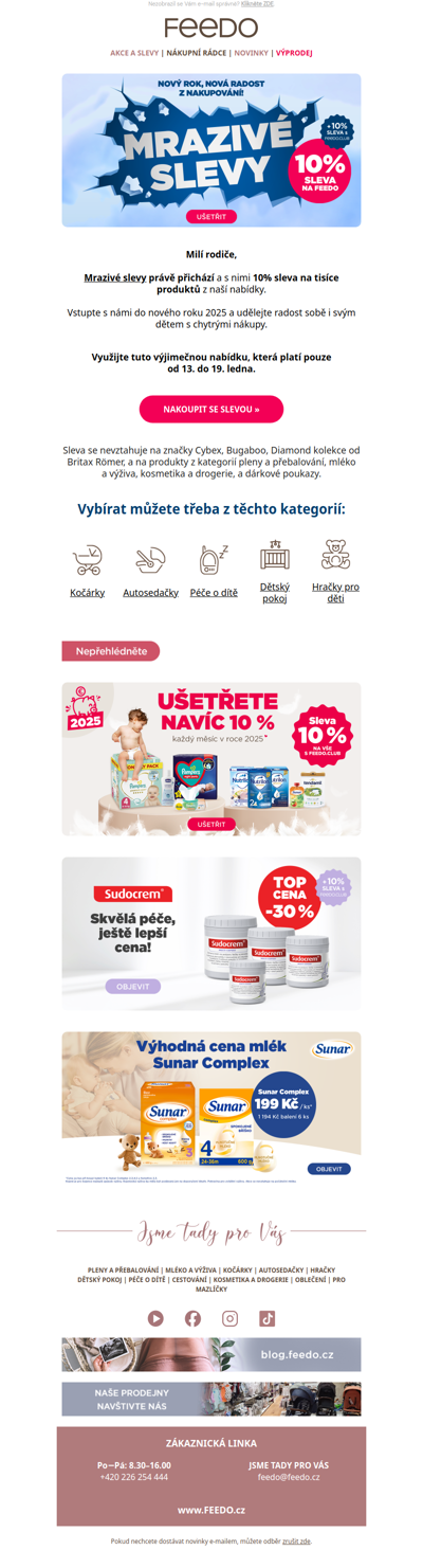 ❄️ Mrazivé slevy 10 % na tisíce produktů jsou tady!