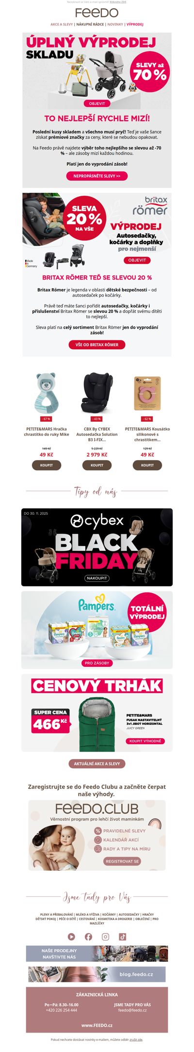 Až −70 % a to nejlepší rychle mizí!