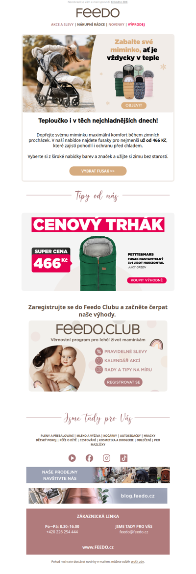 ❄️ Fusaky od 466 Kč – připravte se na zimu! ❄️