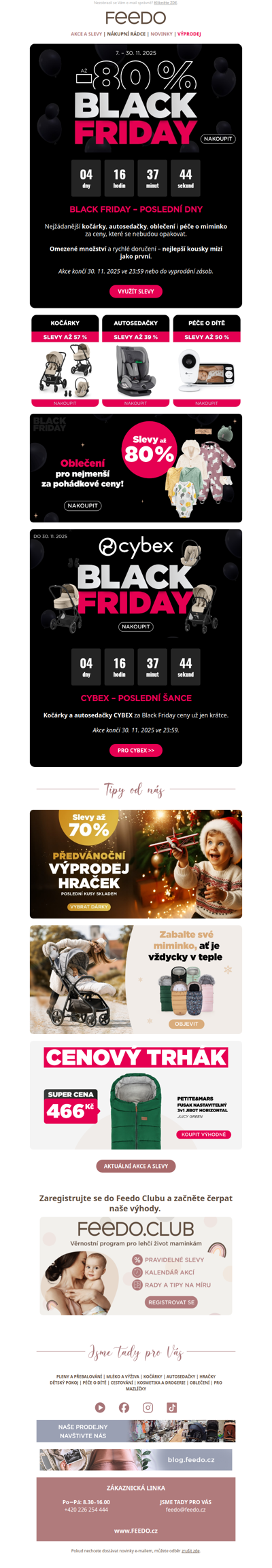 Poslední dny: BLACK FRIDAY až −80 %