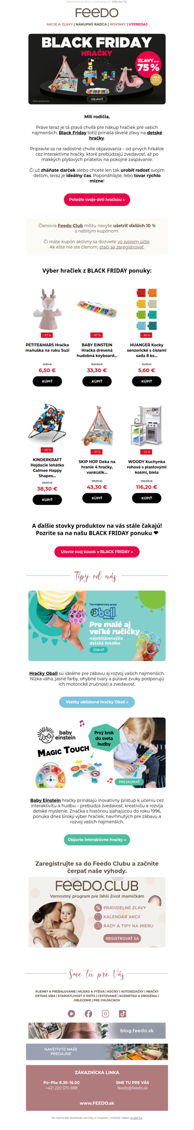 🧸 BLACK FRIDAY pre deti - hračky so zľavou až 75 %