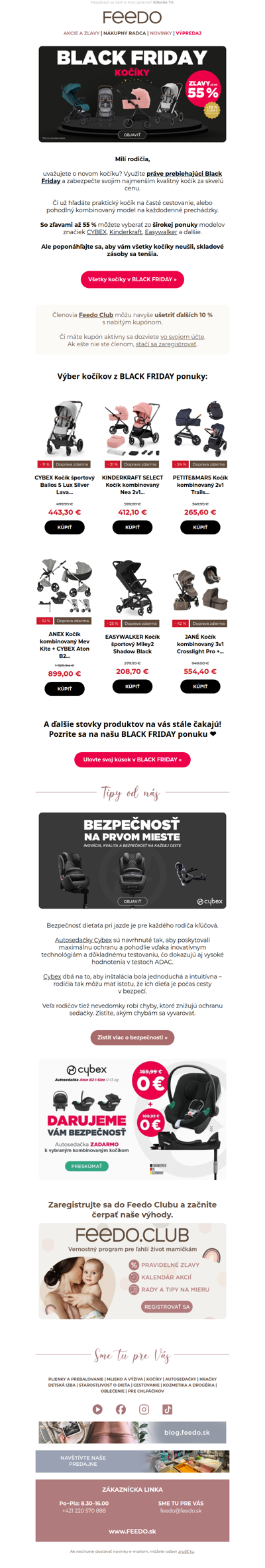 BLACK FRIDAY: Kočíky so zľavou až 55 % miznú!