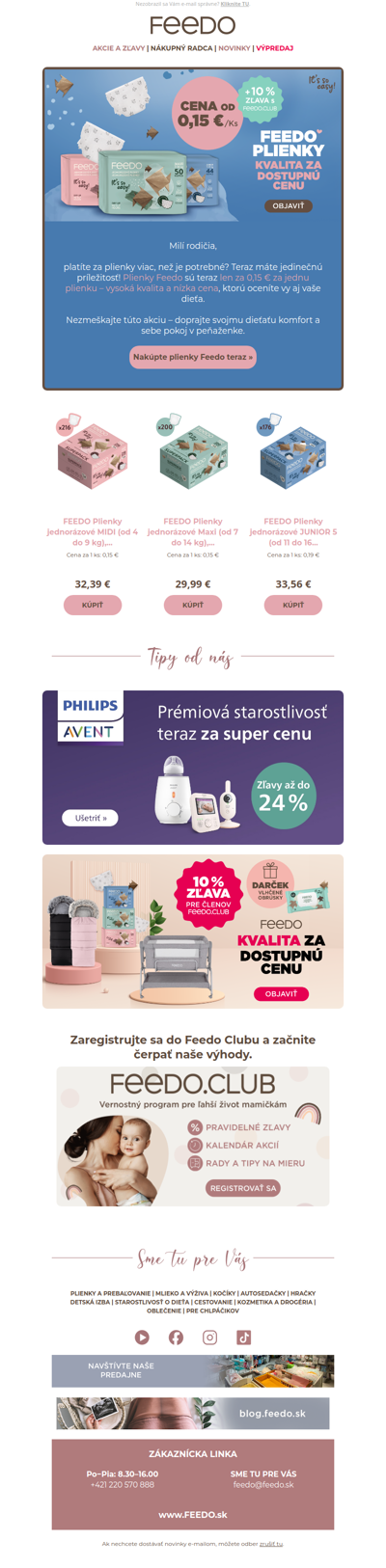 Prečo platiť viac? 😲 Plienky len za 0,15 €/ks