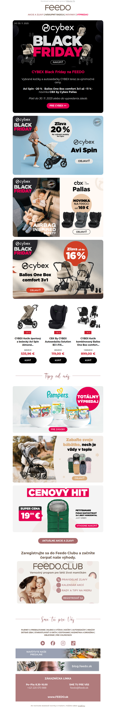 Cybex Black Friday na Feedo