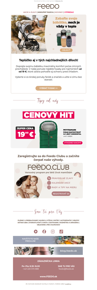 ❄️ Fusaky od 19 € – pripravte sa na zimu! ❄️