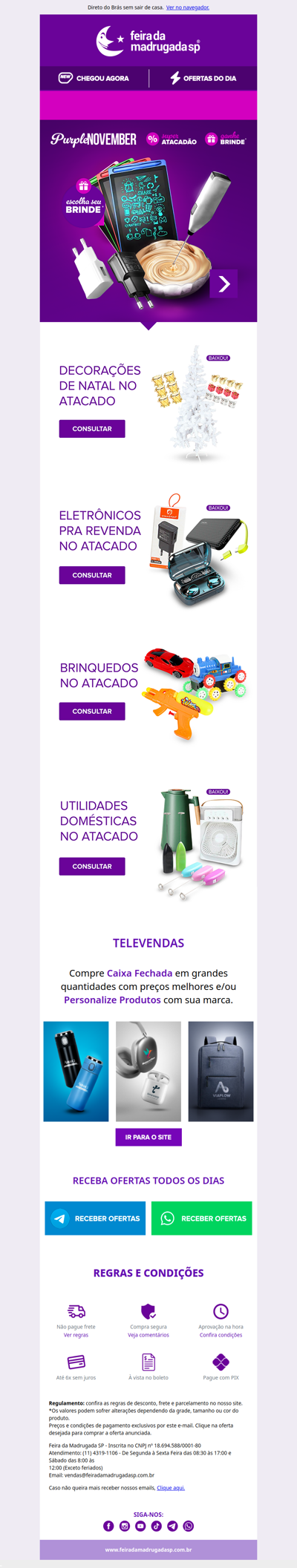 Purple November Está Rolando na Feira 😱😍 Vai Perder?