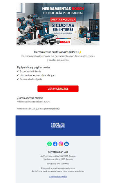 PROMO BOSCH💥3 CUOTAS SIN INTERÉS🎉💳
