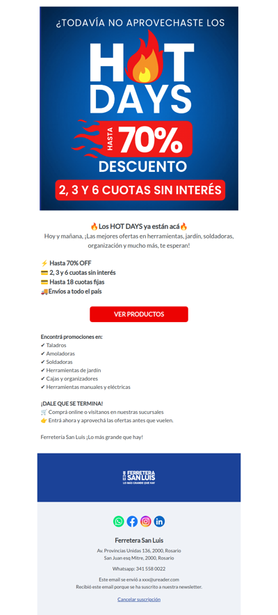 🔥LOS HOT DAYS ESTÁN QUE ARDEN🔥 EN FERRETERA SAN LUIS