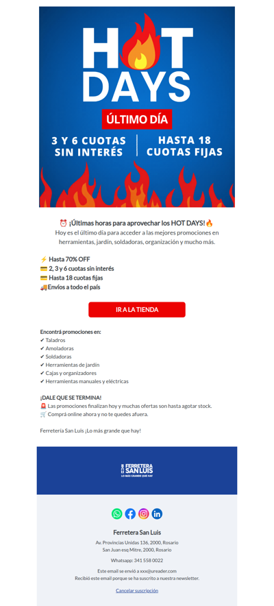 🔥ÚLTIMO DÍA DE HOT DAYS🔥