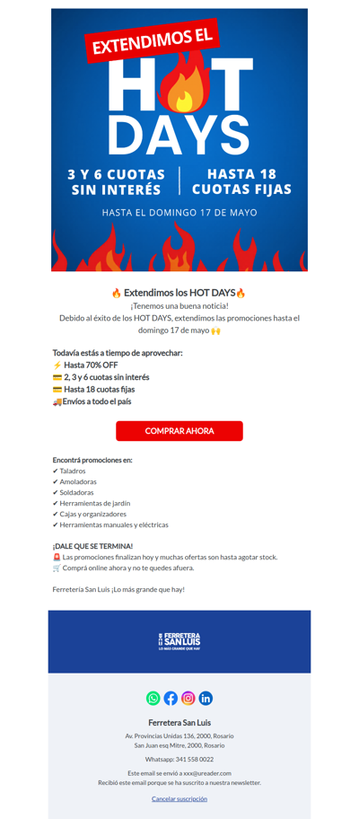 🔥EXTENDIMOS LOS HOT DAYS🔥