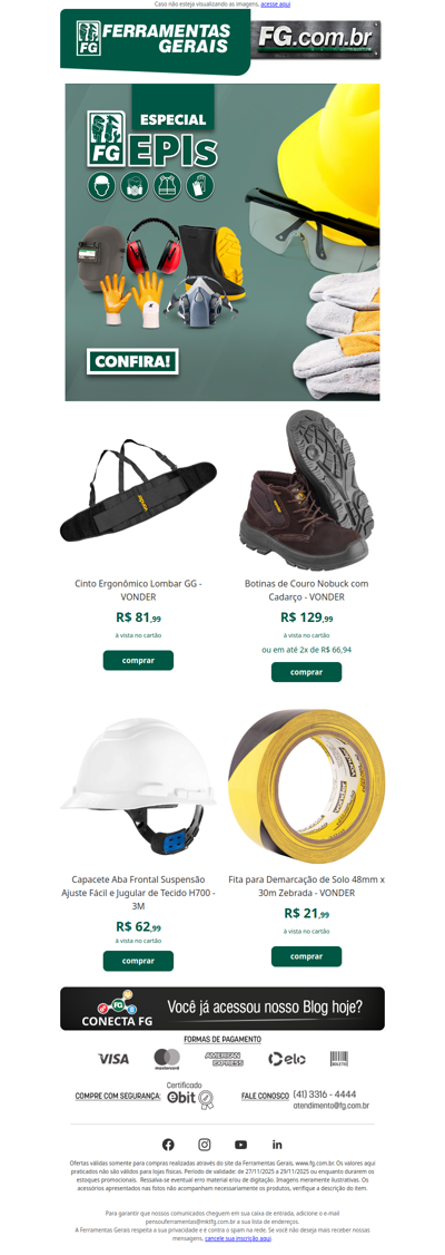 Seu trabalho merece FG: conheça nossa linha de ferramentas