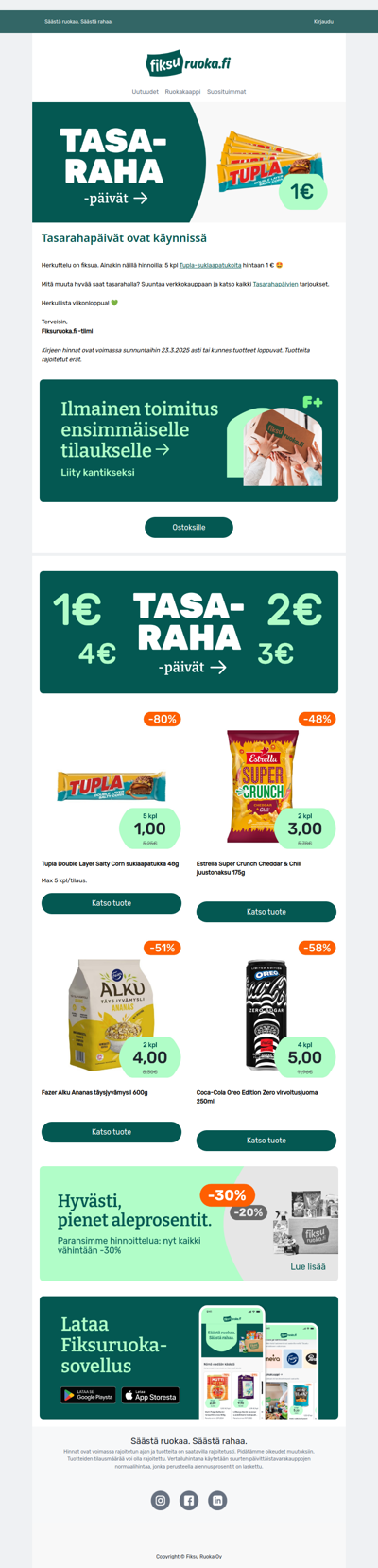 🍫 Tupla -80% 🔥 Eurolla 5 patukkaa!