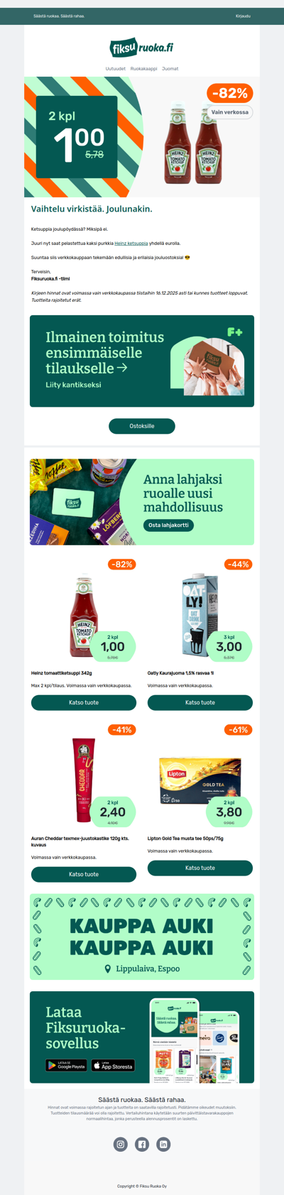 Heinz ketsuppi -82% 🔥