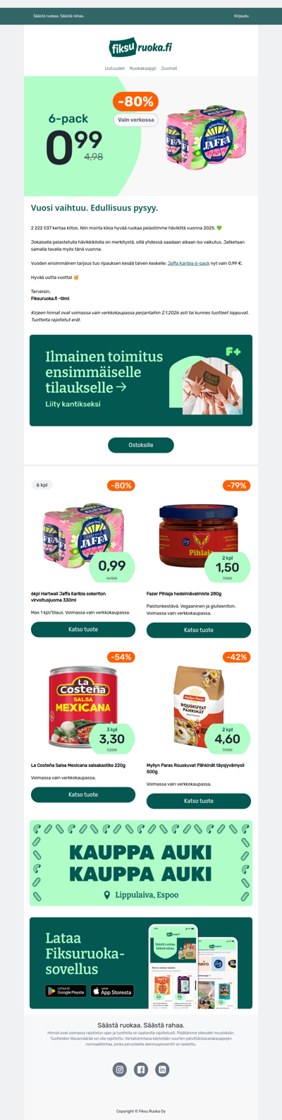 Jaffa 6-pack vain 0,99€ 😎