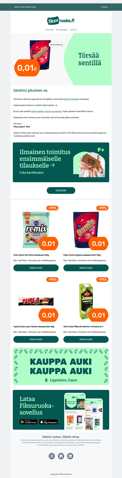 🔥 Nyt NELJÄ Sentin Tuotetta! 🤩