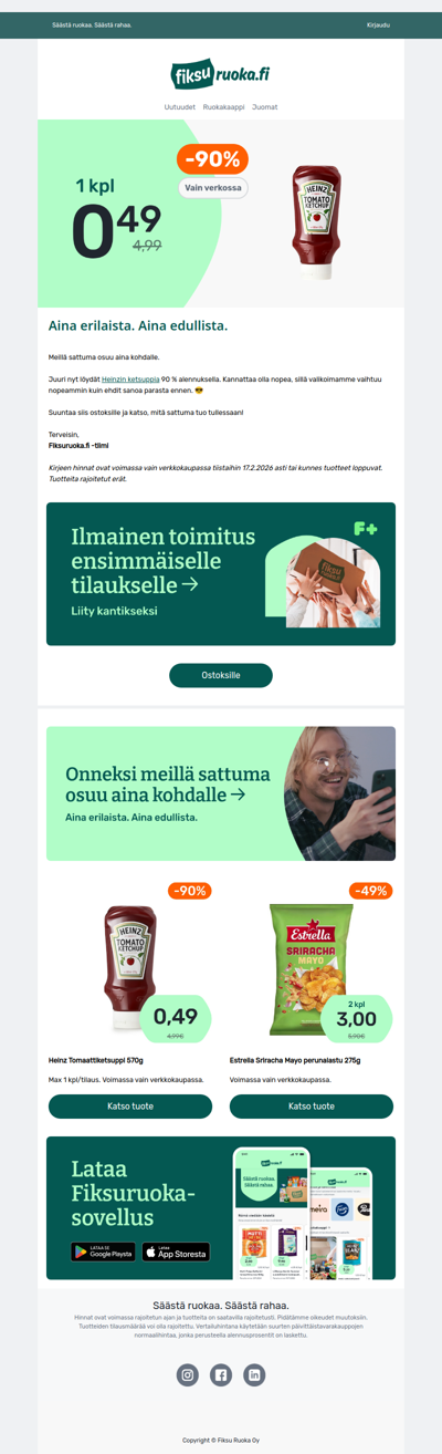 Heinz ketsuppi -90% 🔥