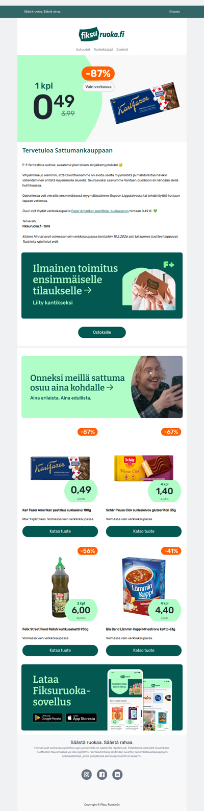 🍫 Fazer suklaalevy 0,49€ 😍