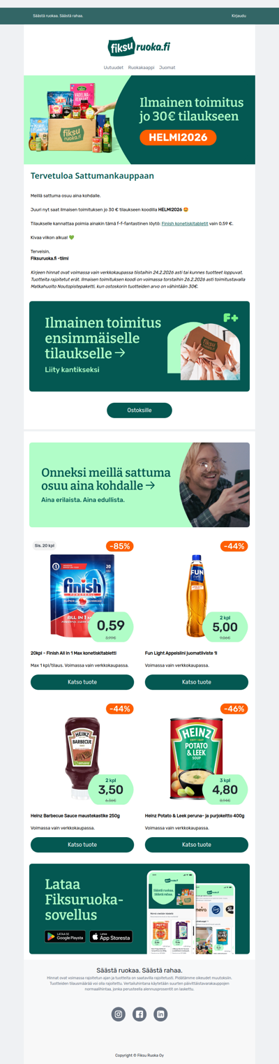 🚛 Ilmainen toimitus 30€ tilauksiin! 🤩 Finish -85%