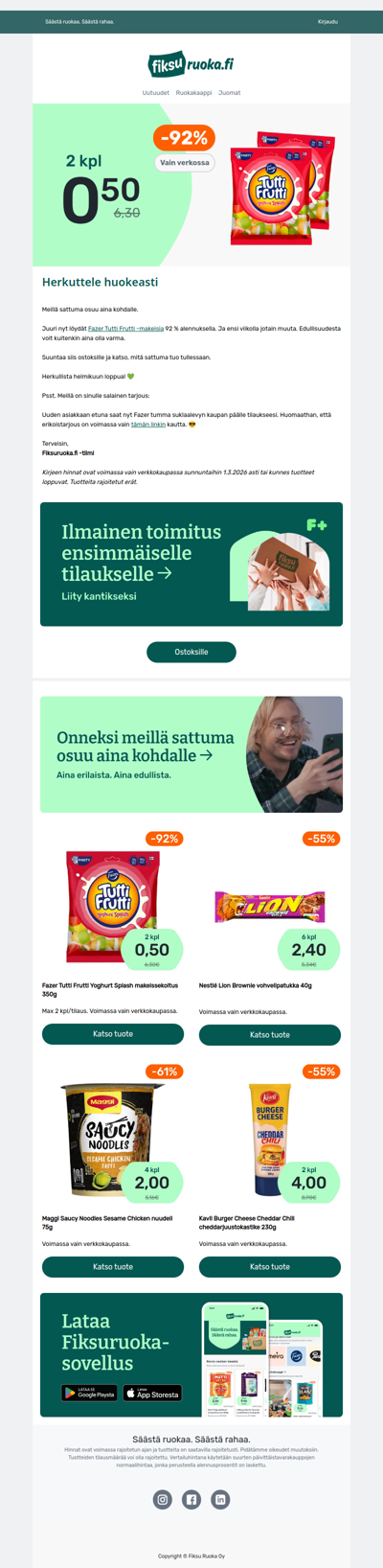 💚 Tutti Frutti karkit -92% 😍