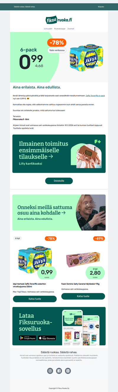 Jaffa 6-pack vain 0,99€ 😎