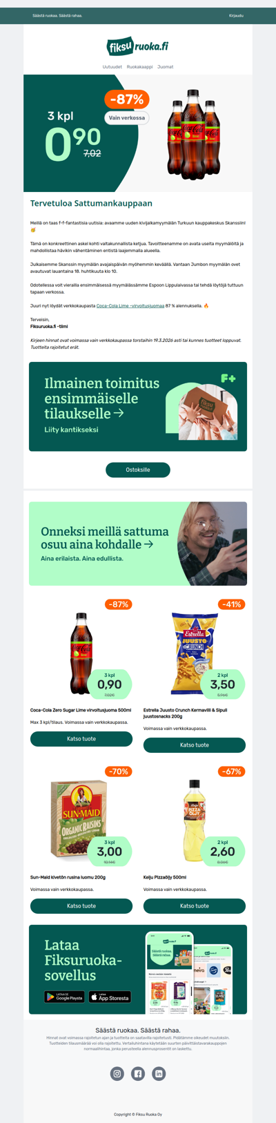 Coca-Cola Zero lime -87% 😎