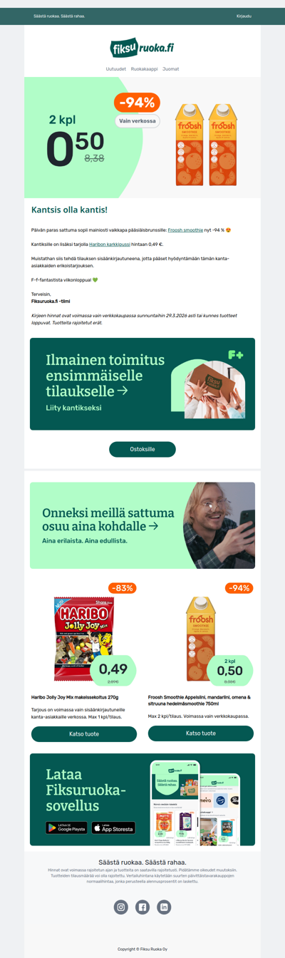 Froosh smoothie -94% 😍