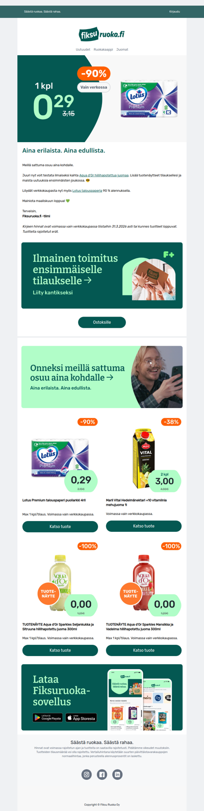 Lotus talouspaperi 0,29€ 🔥