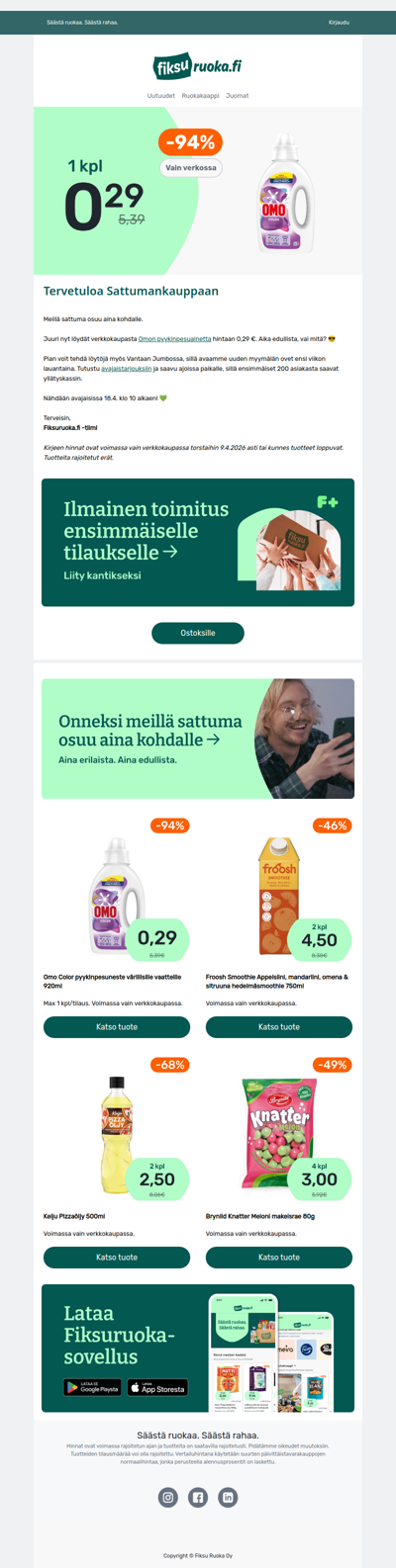 Omo pyykinpesuaine 0,29€ 🔥